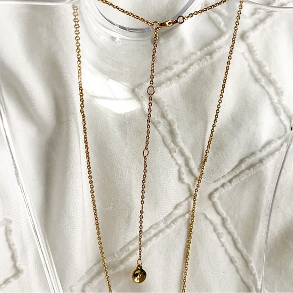 Split Stone Gold Pendant Necklace - Stella & Dot - Picture 4 of 5